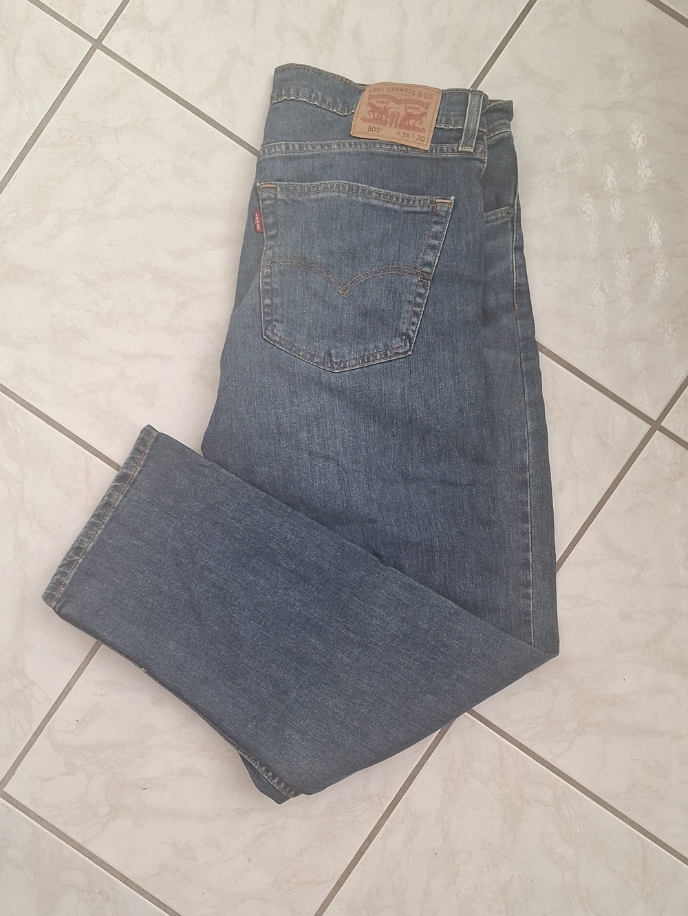 Levi's Men's Dark Blue 505 Jeans